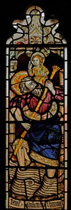Window Ew föreställande St Christopher av English School