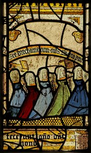 Fenster n4 mit Stiftern von English School