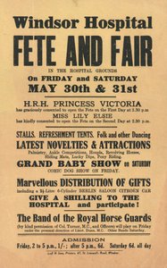 Windsor Hospital, Fete and Fair (tryck) av English School