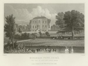 Wivenhoe Park, Essex, säte för generallöjtnant States Rebow av English School