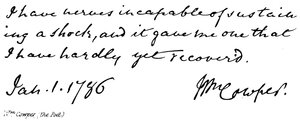 Wm Cowper, (poeten) av English School