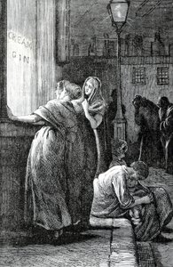 Kvinnor och gindrickande, 1800-talet av English School