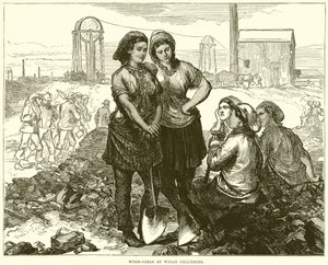 Work-Girls på Wigan Collieries av English School