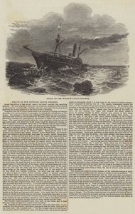 Vraket av Windsor Castle Steamer (gravyr) av English School