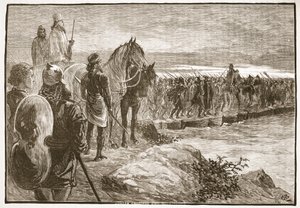 Xerxes korsar Hellespont av English School