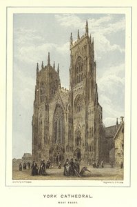 York katedral, västra fronten av English School