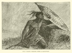Zulu tar skydd från en hagelstorm av English School