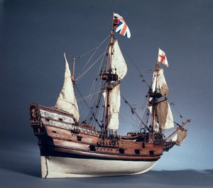 1:60-modell av majblomman från 1620 (trä) (se även 260975)