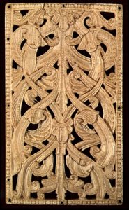 English Bone Pierced Relief, c.1125-50: Formerly Binding of Printed Bible, 1552 av English School English School