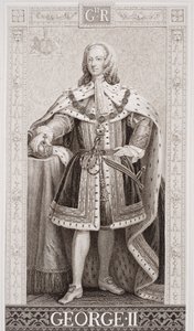 George II (1683-1760) från "Illustrationer av engelsk och skotsk historia" volym II