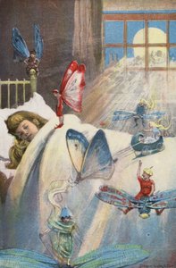 Sagofolk (färglitografi) av Enoch Ward