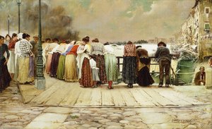 På bron, 1893 av Enrique Serra