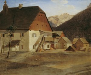 Det stora hammarhuset i Hirschwang an der Rax