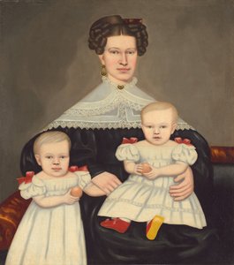 Mrs. Paul Smith Palmer och hennes tvillingar, 18351838.