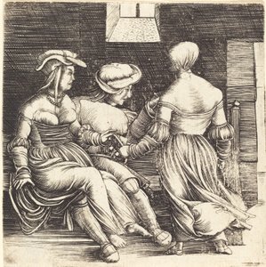 Ung man och pigor