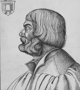 Porträtt av Dürer, tidigt 1500-tal.