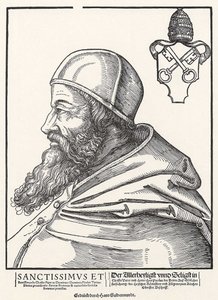 Porträtt av påven Paul III Farnese av Erhard Schon