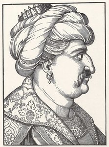Porträtt av Sultan Suleiman I den magnifika