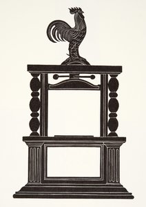 Cockerel och tryckeriet av Eric Gill