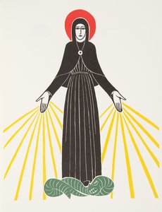 Vår Fru av Lourdes av Eric Gill