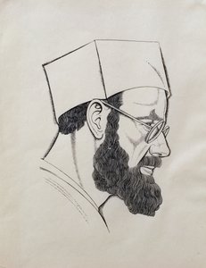 Självporträtt av Eric Gill