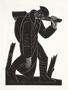 Westward Hoe!, efter en teckning av David James av Eric Gill