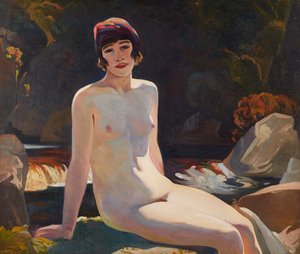 Cecile (Walton) på Crianlarich (på duk)