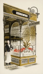 Oyster Bar, ca 1938 av Eric Ravilious