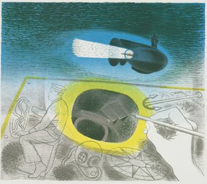 Submarine Series: Introduktionslitografi av Eric Ravilious