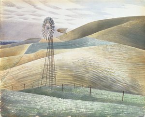 Väderkvarn, 1934 av Eric Ravilious