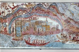 En flottas inträde i hamn av Erich Lessing