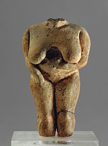 Huvudlös kvinnofigur, 3400-3000 f.Kr (terrakotta)