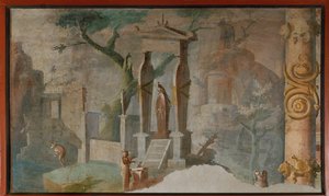 Landskap med Isis riter: ceremonin för att sörja Osiris av Erich Lessing