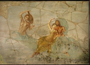 Neptunus och Amphitrite, rider på svansen av en triton av Erich Lessing