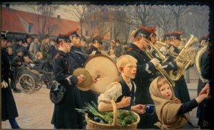 Vaktväxling, 1888 av Erik Hennigsen