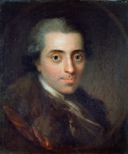 Porträtt av Johannes Ewald, dansk poet