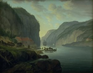 Svinesund nära Frederikshald i Norge av Erik Pauelsen