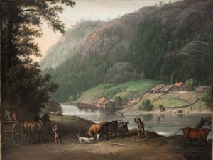 Tistedalen nära Frederikshald i Norge av Erik Pauelsen
