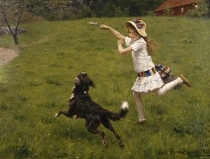 Lekkompisar av Erik Theodor Werenskiold
