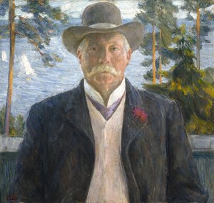 Porträtt av kompositören Thorvald Lammers 1841-1922, 1906. av Erik Theodor Werenskiold