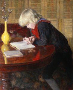 Werner läser av Erik Theodor Werenskiold