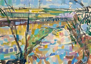The Flooded Cherwell från Rousham I
