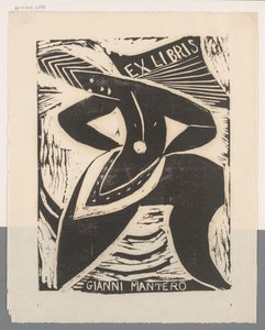 Ex libris av Gianni Mantero av Erna Levy Friedländer