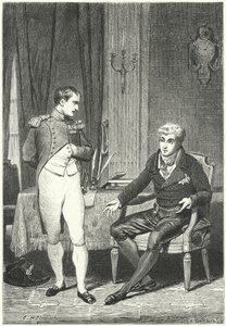 Diskussion mellan Napoleon och Metternich i Dresden