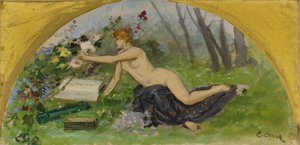 Skiss för Salon des Sciences i Paris stadshus: Botanik, mellan 1889 och 1892 (olja på duk)