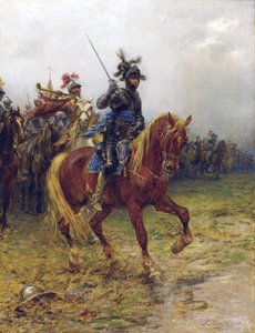 Ruprecht av Pfalz sa Rupert av Rhen eller Prins Rupert, soldat, gravör och uppfinnare - Prins Rupert, greve Pfalz av Rhen (1619-1682), hertig av Cumberland, av Crofts, Ernest (1847-1911). olja på duk
