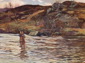 McNaughton från Luib, om poolen med dubbla böjningar (färglitografi)