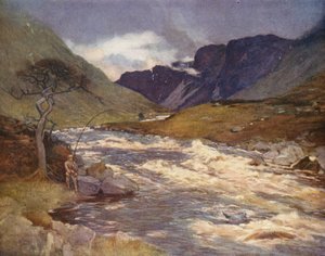Floden Awe (färglitografi)