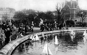 Leksaksbåtar vid Tuilerierna, Paris, 1931.