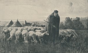 Picardy Shepherd, 1919 av Ernest George Beach